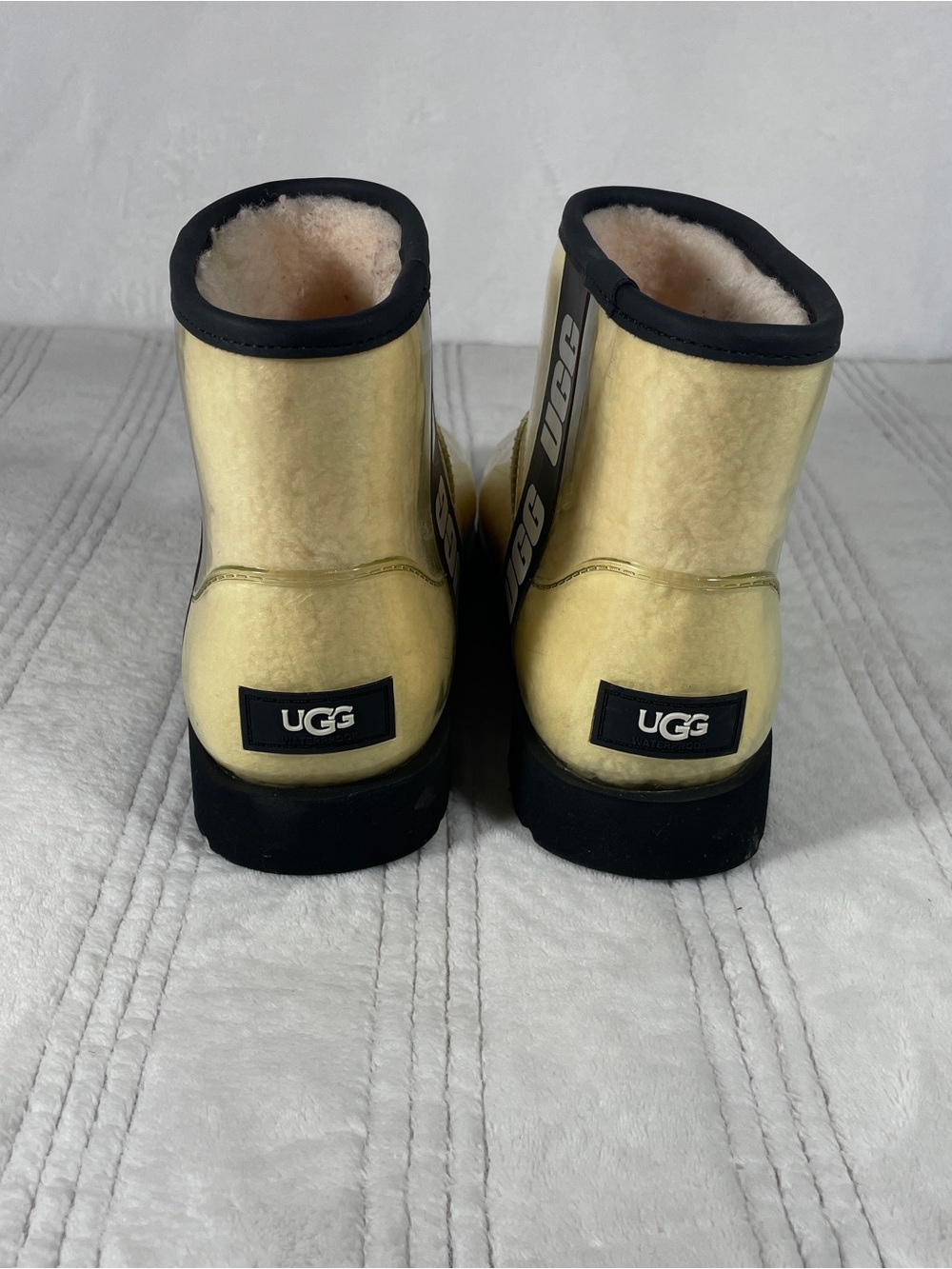 UGG Waterproof Fur Lined Rain Boots Women’s Size 6 - Picture 5 of 8